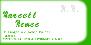 marcell nemec business card